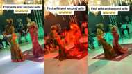 "Prepare for shege": Two wives of same man dance happily at second wife's wedding, TikTok video goes viral
