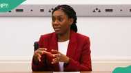 Kemi Badenoch: Netizens react as Nigeria-raised UK opposition leader speaks against 'japa' rate