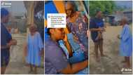 "I was sacked, there is no more money" - Lady pranks grandma in lovely video, says she used bathroom for long