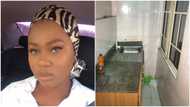 Young Nigerian lady shares photo of her tiny kitchen in Lagos state, wonders how she will cook