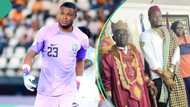 "Well deserved": Super Eagles' Nwabali visits his village, bags chieftaincy title, pics, video trend