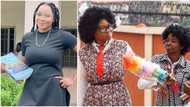 Reactions as Jumoke Odetola ‘Miss Gargantuan’ goes back to school for her MBA, shares pics
