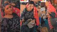 Nigerian lady dresses like her mother, mimics her in viral video as younger sister watches, people react