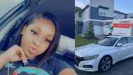 Everything's new: Young lady celebrates buying car and house, people praise her