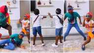 "It's the leg work for me": Funke Akindele's twins dance with sister's kids as they join challenge