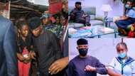 Young girl who beat security to grab Osinbajo's hands in Nyanya market is now VP's 'daughter'