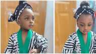 Child fashion: Video, photos of cute little girl in stylish adire boubou wows internet users