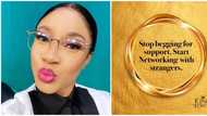 Stop begging for support, start networking with strangers - Tonto Dikeh drops harsh advice for fans on social media