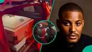 Alexx Ekubo: Video shows people gathering to see actor’s coffin, netizens make worrying observations