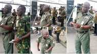 Nigerian soldiers show their soft side, sing juju song with sweet voices that melts hearts on social media