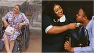 I got me the finest, tallest, kindest man: Physically challenged lady declares as she shares adorable photo