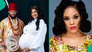 Yul Edochie and Judy Austin's daughter receives N1m as gift a few days after birth, fans react