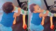 “Baby step”: Little boy who could barely work hits the gym, uses the treadmill with enthusiasm