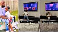 Singer Davido screams as 4-year-old daughter Hailey splits while dancing to Ciara's Level Up song