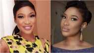 Tonto Dikeh reacts to rumour that she was deported from Dubai after allegedly fighting with security officers, says 'still here' (video)