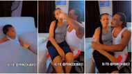 "Behave maturely": Dad carries wife like kid, uses her to teach his baby how to act in video
