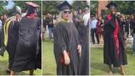 Black lady boldly snatches mic from white lady who “cut her name off” on graduation day, peeps react to video