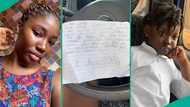 Young girl in primary 3 writes love letter to boy in school, many react to her choice of words