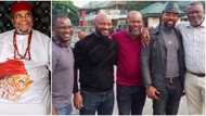 Meet veteran Nollywood actor Pete Edochie's sons: Yul reunites with 4 lookalike brothers