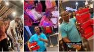 Davido and Ckay shut down PUMA store in Lagos, buy shoes, sign jerseys for crew members, others