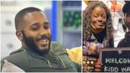 Fan love: Lady on wheelchair comes out to support Kiddwaya, gets special selfie with BBNaija star (video)