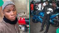“Upgraded olokada”: Nigerian man shows off his six bikes and one car on TikTok, many react