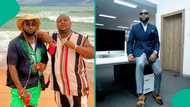 Davido lauds bestie Cubana Chiefpriest on new restaurant, visits location: "Proud of you always"