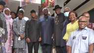 Details, photos emerge as Osinbajo, Jonathan, Obasanjo meet in Ogun