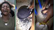 "Birthday gone wrong": Nigerian baker mistakenly burns client's cake, video stirs reactions
