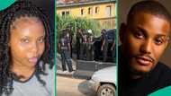 Lady breaks down after witnessing late Alexx Ekubo's burial procession, posts video: "Painful time"