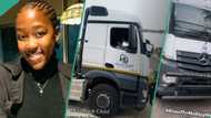 Lady, 19, buys truck as smart investment, goes into logistics business, people praise her