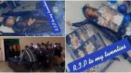 Young lady wheeled into the venue for her 30th birthday party lying in a coffin, video stirs mixed reactions
