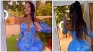 Asoebi fashion: Video of curvaceous lady in corset dress leaves fashionistas with mixed feelings