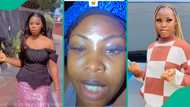 Lady who attended her ex-boyfriend's wedding bursts into tears, emotional video melts hearts