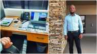 Man who has been unemployed for 'long' finally gets a job, see what he did on his first day at work (photos)