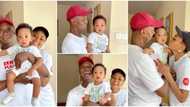 Regina Daniels and Ned Nwoko flood IG with heart-melting family pictures as son clocks 10 months