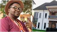 "The men are catching up to actresses": Reactions as actor Onny Michael completes eye-popping mansion