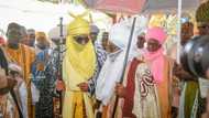 Tsohon sarkin Kano Muhammadu Sanusi II ya ziyarci sabon sarkin Zazzau, Nuhu Bamalli