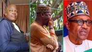 Buhari: Man shares observation about governor who wept openly at ex-president’s burial, posts photos