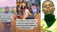 "She locked herself inside": Man storms Mohbad's stepmother's house with boys, vows to get justice