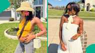 Wofai Fada shares sweet preggy clips, appreciates loved ones, fans: "Had fun with this pregnancy