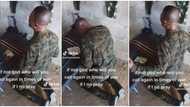 "May God Keep Protecting You": Nigerian Soldier on His Knees Prays in Uncompleted Building, Video Goes Viral