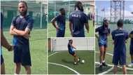 "3 Igbo kings balling": Funny clips of Flavour, Phyno, and Jay Jay Okocha playing football together trends