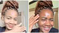 "The secret is out": Lady removes TikTok filter that makes her skin look fair, exposes her true colour