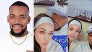 BBNaija Level Up: Meet Kess, only married man in the house, netizens dig up sweet photos with 'oyinbo' wife