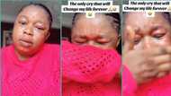 Childless woman cries uncontrollably over condition, prays to hear cry of baby, video trends online