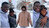 Man who travelled to Canada as international student takes wife abroad, she screams on seeing snow