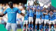 Napoli supporters shade Victor Osimhen after winning Serie A title with Romelu Lukaku