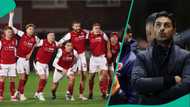 Mikel Arteta reacts after League Two side eliminates Arsenal from Carabao Cup