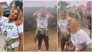 "Elderly women, una don too much cocomelon": Mercy Aigbe, Myde Martins scatter dance floor under heavy rain